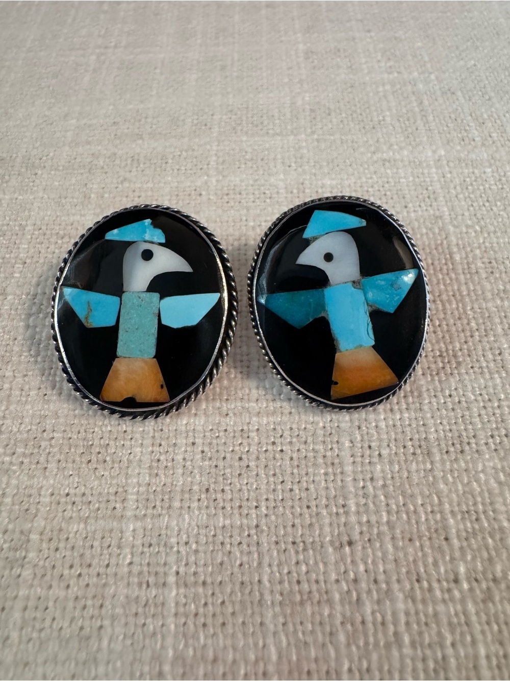 Federico Jimenez Thunderbird earrings